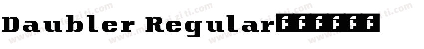 Daubler Regular字体转换